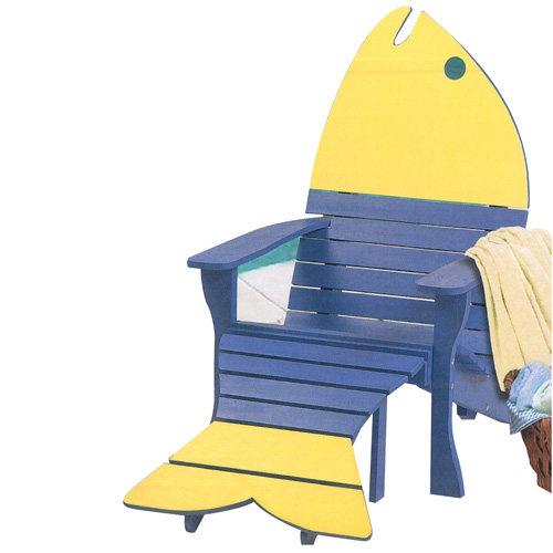 Adirondak Fish Chair & Ottoman - Plan, Plans: Eagle America
